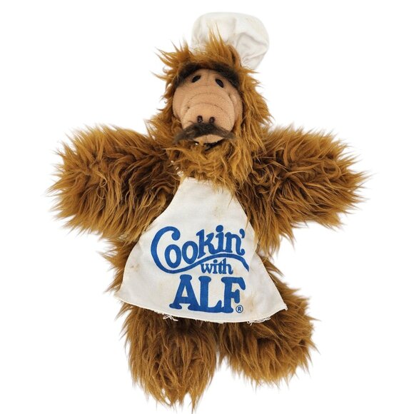 Vintage Alf Burger King Plush Hand Puppets Chef Baseball Player 1988 - Picture 2 of 15